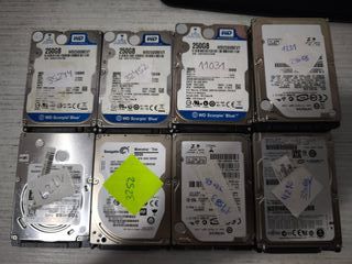 Discos duros 2.5” 250GB Y 320GB SATA