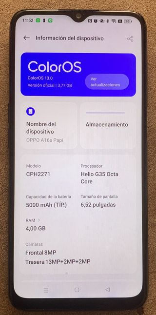 OPPOA16s (OPPO A16s) Nero