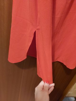 Vestito camicia rosso