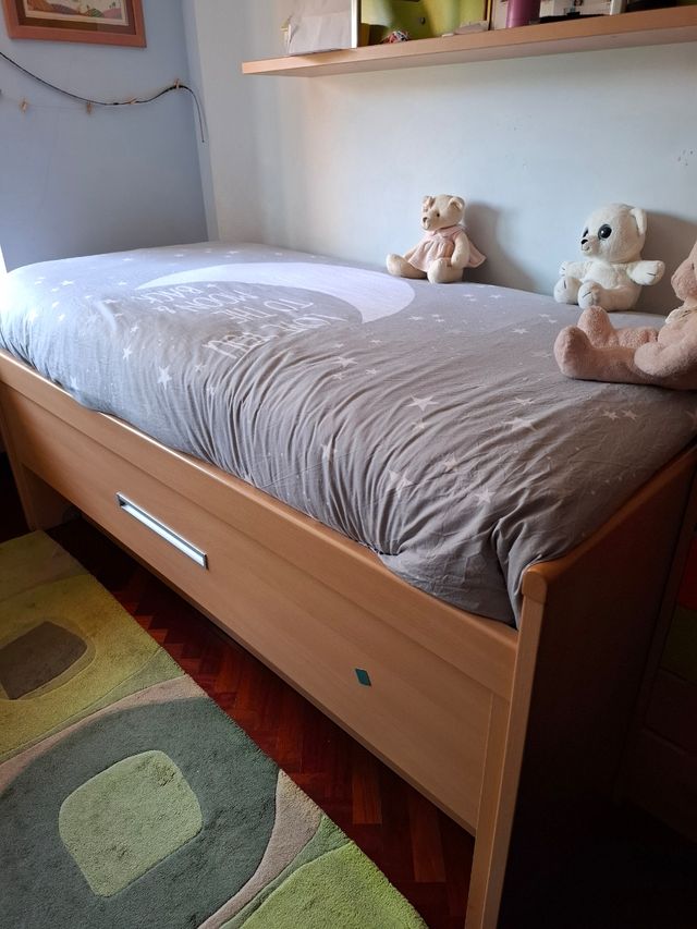 Cama nido infantil con cajones