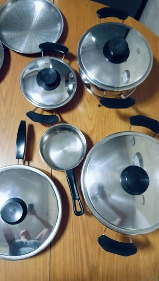 Juego de ollas IBER - acero inoxidable