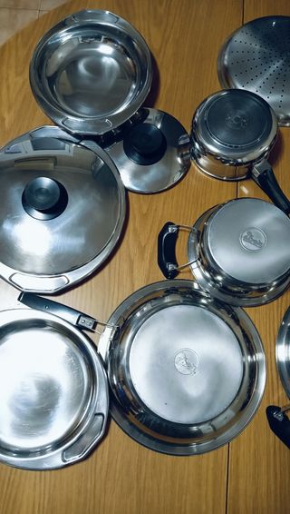 Juego de ollas IBER - acero inoxidable
