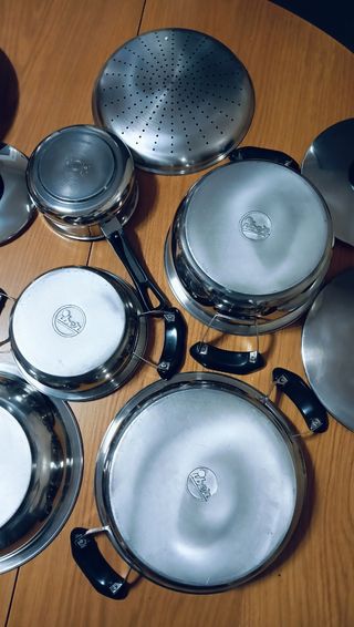 Juego de ollas IBER - acero inoxidable