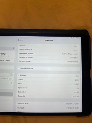 iPad Air 3 Gris Espacial