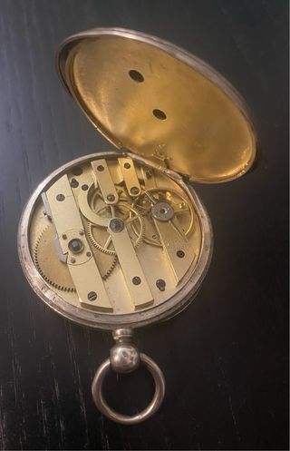 Orologio da tasca antico in argento