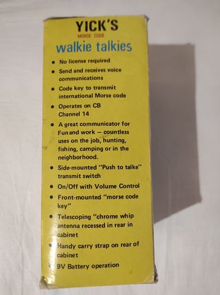 Walkie talkies antiguos