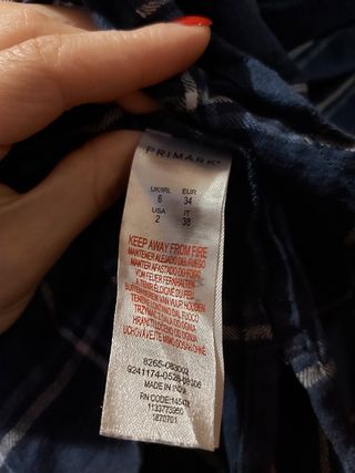 Camicia Primark a quadri blu