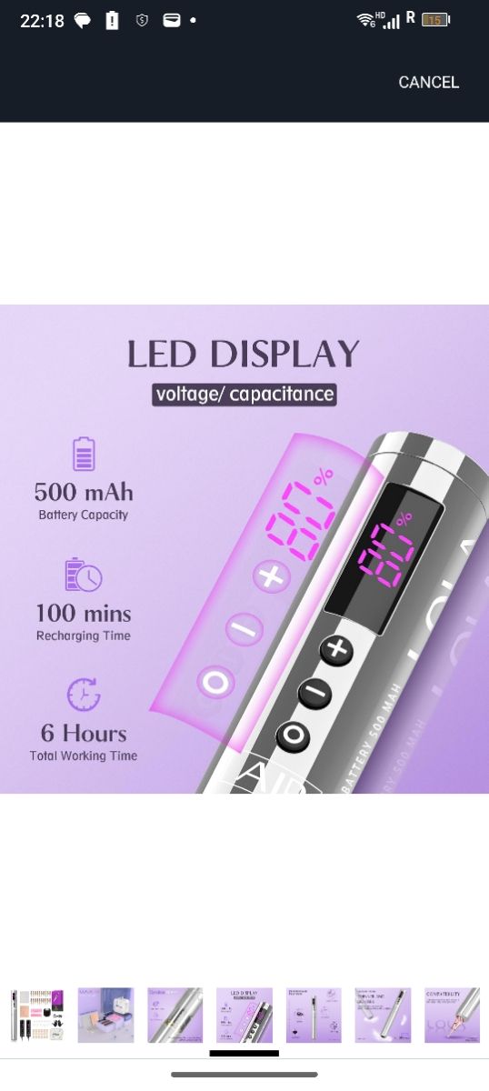 Kit Máquina Tatuaje LOLA AIR