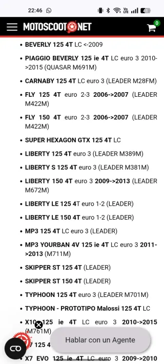 Embrague Piaggio Beverly 125cc