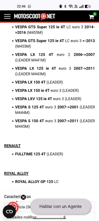 Embrague Piaggio Beverly 125cc