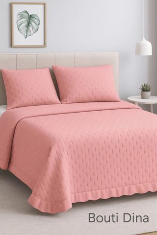 Colcha bouti con volante Roomers rosa
