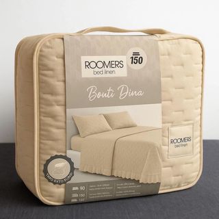 Colcha bouti con volante Roomers beige