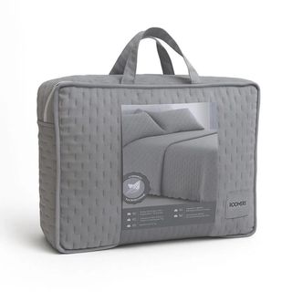 Colcha bouti con volante Roomers gris