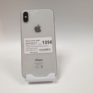 Apple iPhone X 64 GB Plata 359409081447153 de Segunda mano por 135