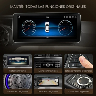 Radio Android Auto Carplay Mercedes Clase C W204