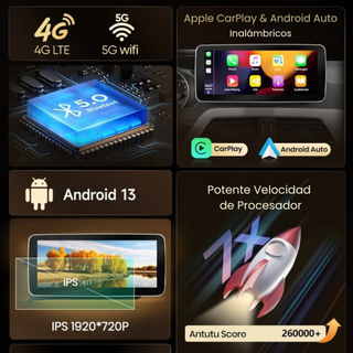 Radio Android Auto Carplay Mercedes Clase C W204