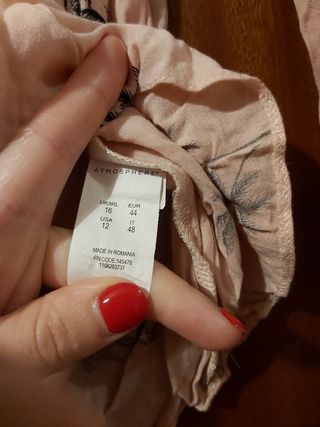 Camicia rosa maniche lunghe con palme