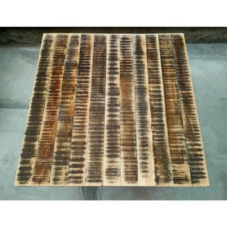 Mesa exterior madera maciza-metal