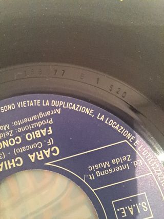 Vinile 45 giri Fabio Concato - Fiore di Maggio