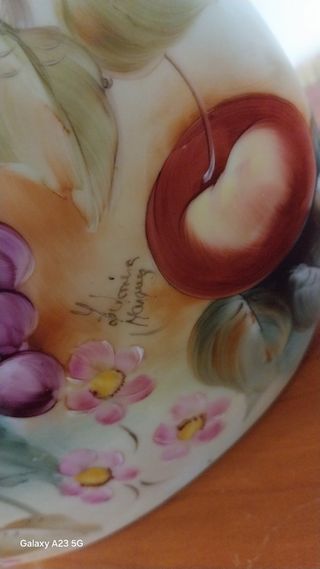 Jarra pintada à mão - Fruta