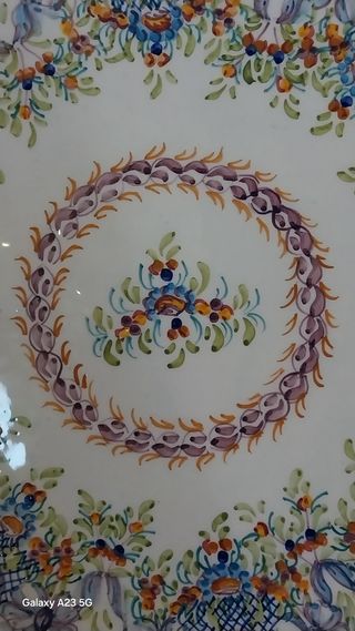 Prato Decorativo Pintado à Mão