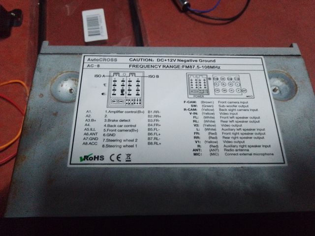 Radio AutoCROSS táctil 7" AG-4