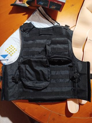 Chaleco táctico airsoft negro