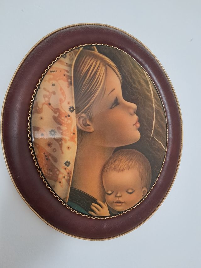 Cuadro Virgen con Niño - Cuadro vintage