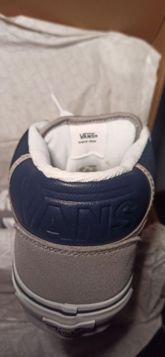 Zapatillas Vans Mid Hombre Gris Azul