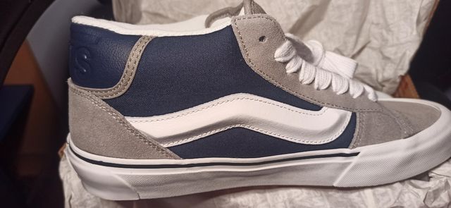 Zapatillas Vans Mid Hombre Gris Azul