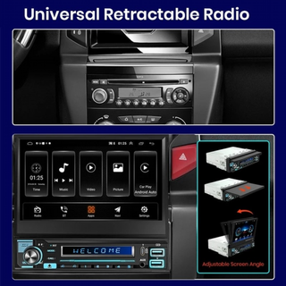 Radio Universal 1 DIN Android Auto Carplay 7 Pulg