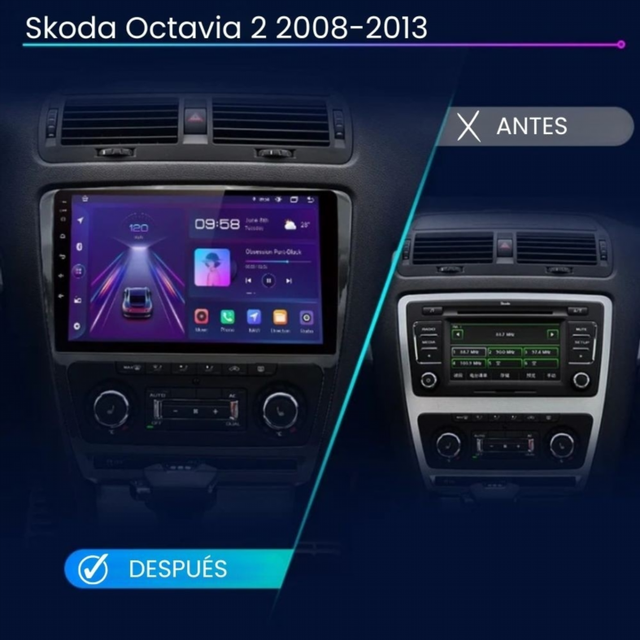 Radio Android Auto Carplay Skoda Octavia 2 2008-2