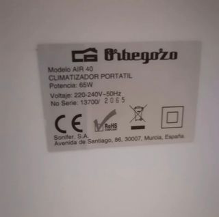 Climatizador Orbegozo AIR 40 - 65W