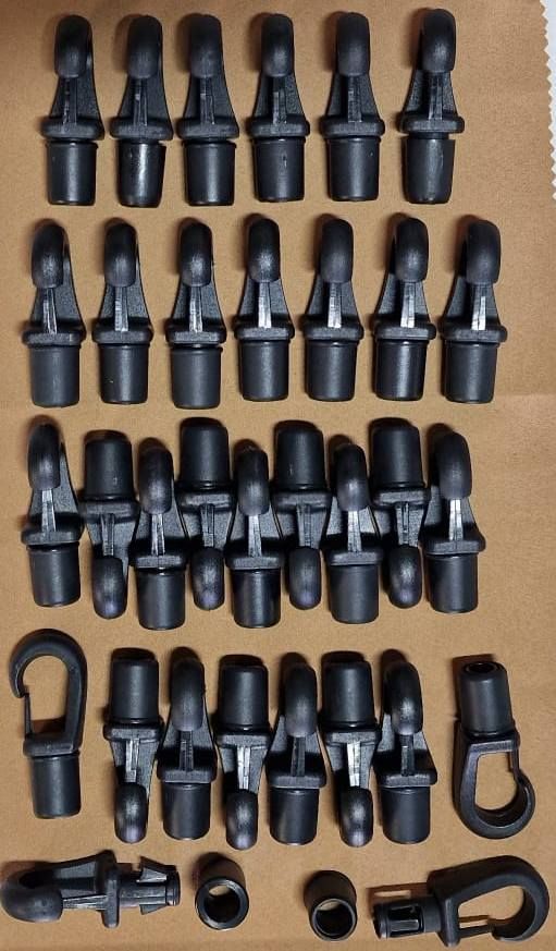 53 grandi moschettoni in ABS per la nautica, il campeggio..