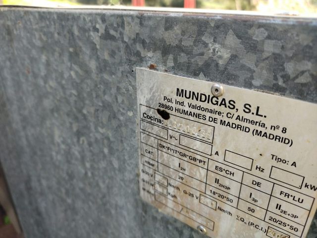 Cocina industrial gas Mundigas