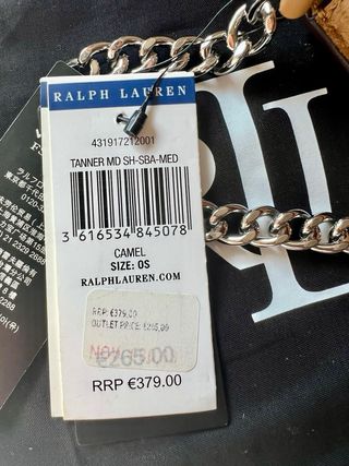 Bolso Ralph Lauren Beige - Nuevo