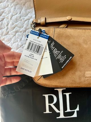 Bolso Ralph Lauren Beige - Nuevo