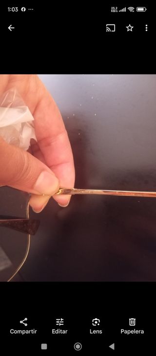 Gafas Dior mujer doradas