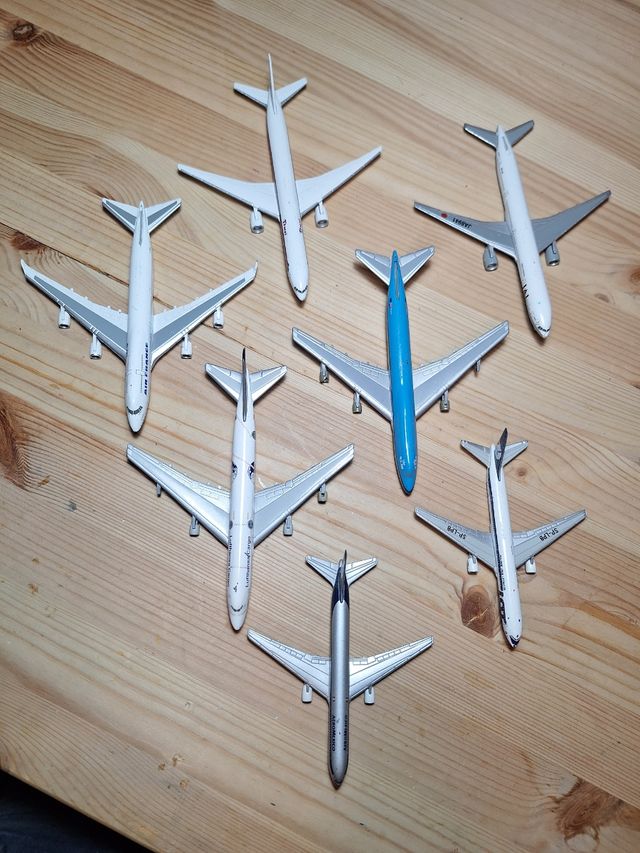 7 Aviones Metalicos Coleccion