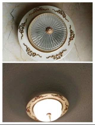 Lotes lámparas vintage de cristal. BUEN PRECIO