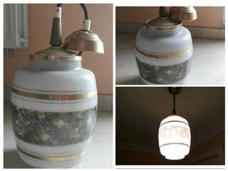 Lotes lámparas vintage de cristal. BUEN PRECIO