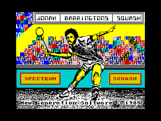ZX Spectrum. Jonah Barrington's Squash.