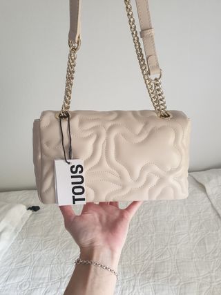 Bolso Tous beige nuevo