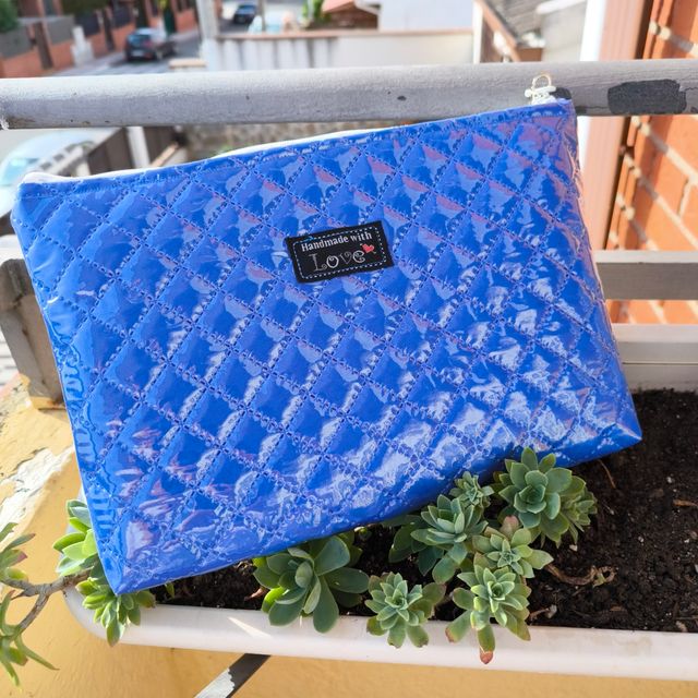 Funda tablet acolchada azul