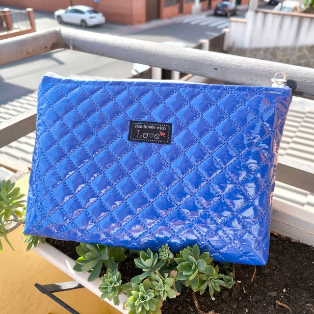 Funda tablet acolchada azul