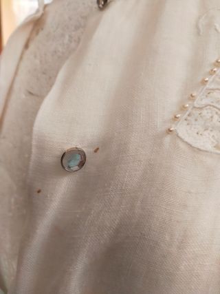 Abito lino bianco vintage