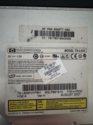 Lector DVD/CD para PC