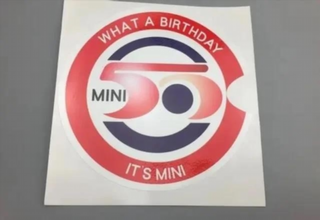 VINILO PEGATINA MINI COOPER DEPOSITO t-271