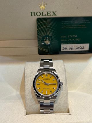 Rolex Oyster Perpetual 31mm Amarillo