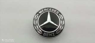 EMBLEMA LOGO CAPOT MERCEDES BENZ NEGRO 56 mm